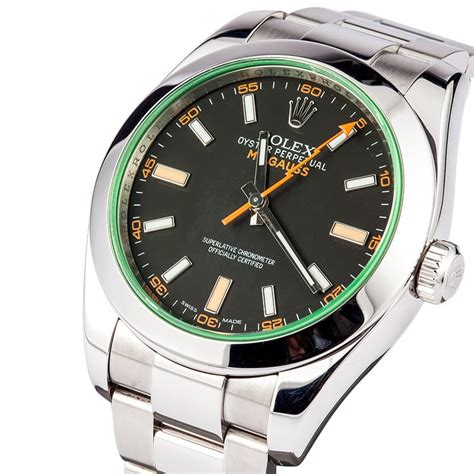 rolex milgaus green|Rolex Milgauss 116400 white dial.